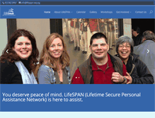 Tablet Screenshot of lifespan-wa.org